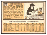 1963 Topps Baseball #517 Hal Woodeshick Colt .45s EX-MT 464648