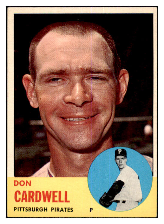 1963 Topps Baseball #575 Don Cardwell Pirates EX-MT 464649