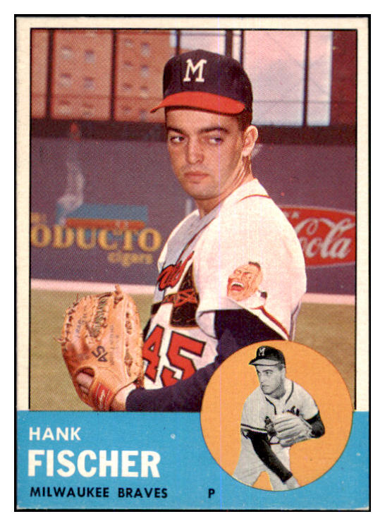 1963 Topps Baseball #554 Hank Fischer Braves EX-MT 464655