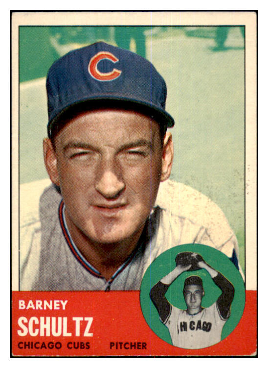 1963 Topps Baseball #452 Barney Schultz Cubs EX 464673