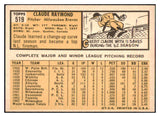 1963 Topps Baseball #519 Claude Raymond Braves EX 464675