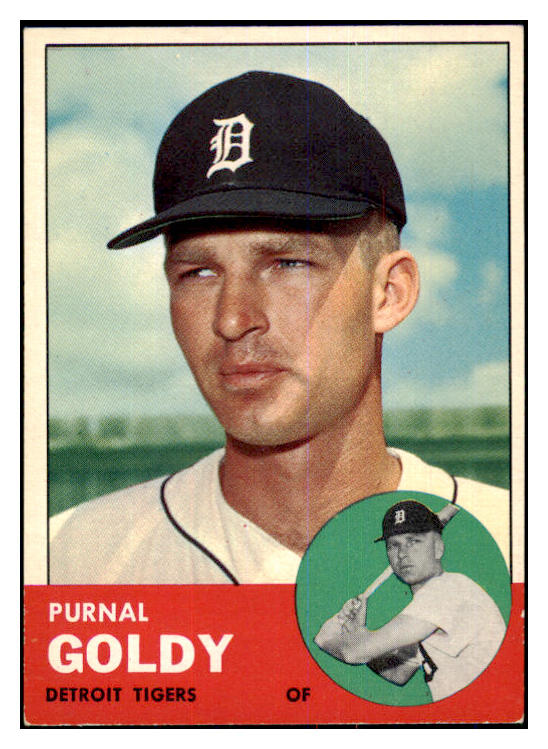 1963 Topps Baseball #516 Purnal Goldy Tigers EX 464678