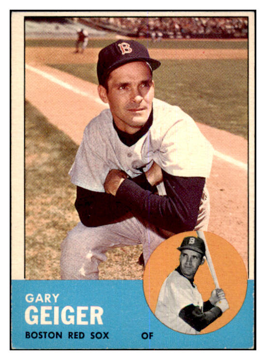 1963 Topps Baseball #513 Gary Geiger Red Sox EX 464679