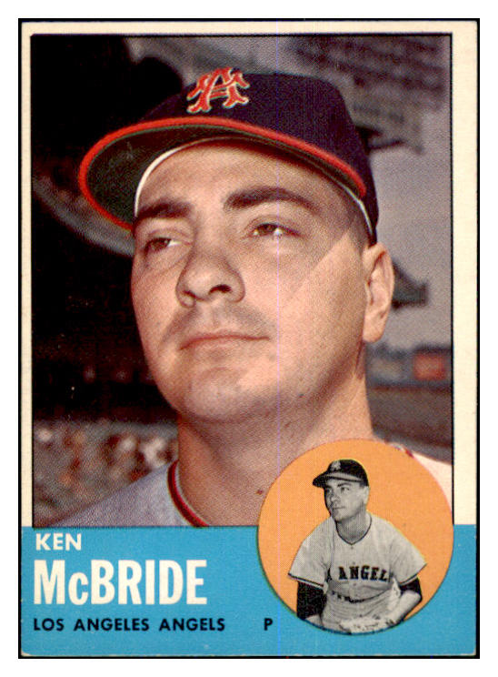 1963 Topps Baseball #510 Ken McBride Angels EX 464681
