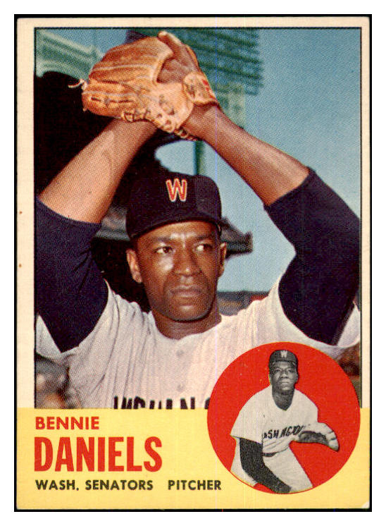 1963 Topps Baseball #497 Bennie Daniels Senators EX 464685