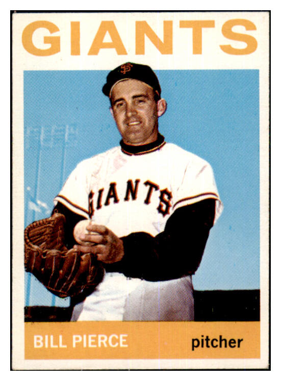 1964 Topps Baseball #222 Billy Pierce Giants EX 464728