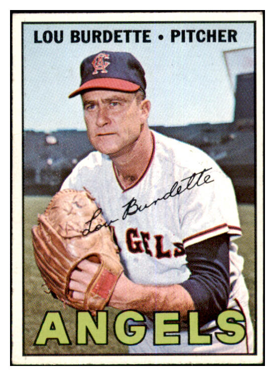 1967 Topps Baseball #265 Lou Burdette Angels EX 464750