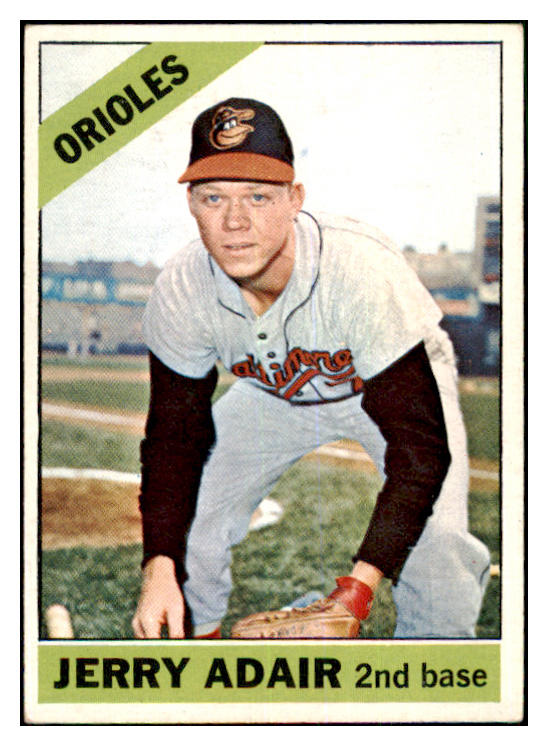 1966 Topps Baseball #533 Jerry Adair Orioles EX 464899