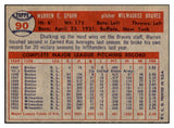 1957 Topps Baseball #090 Warren Spahn Braves EX-MT 464952