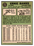 1967 Topps Baseball #215 Ernie Banks Cubs EX-MT 464963