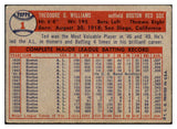 1957 Topps Baseball #001 Ted Williams Red Sox VG-EX 464971