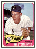 1965 Topps Baseball #550 Mel Stottlemyre Yankees EX-MT 465061
