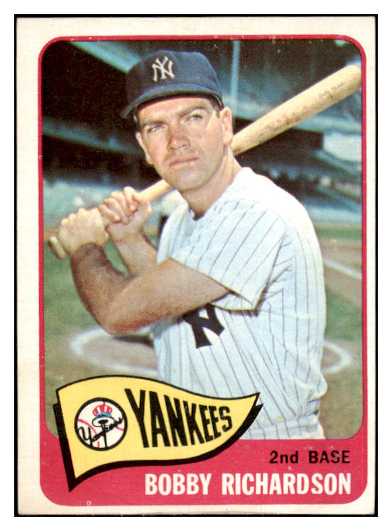 1965 Topps Baseball #115 Bobby Richardson Yankees EX 465068
