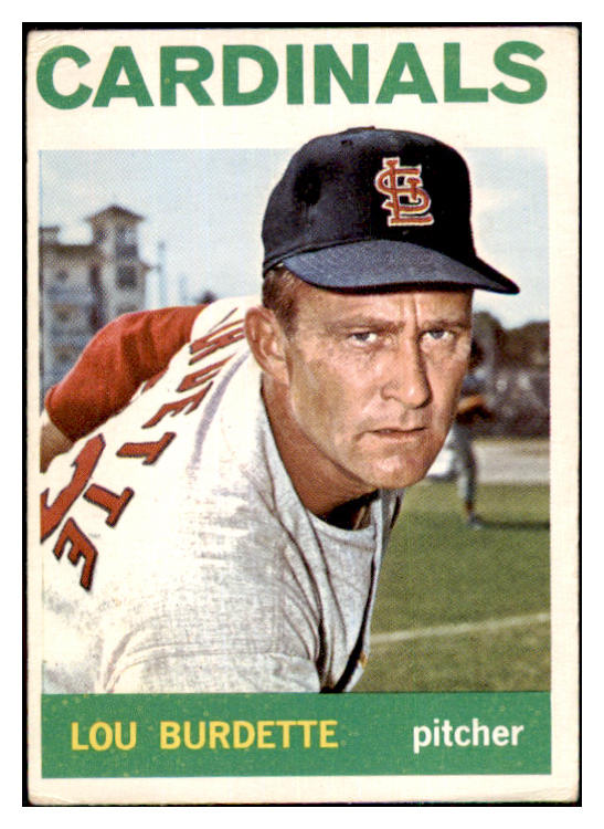 1964 Topps Baseball #523 Lou Burdette Cardinals VG-EX 465082