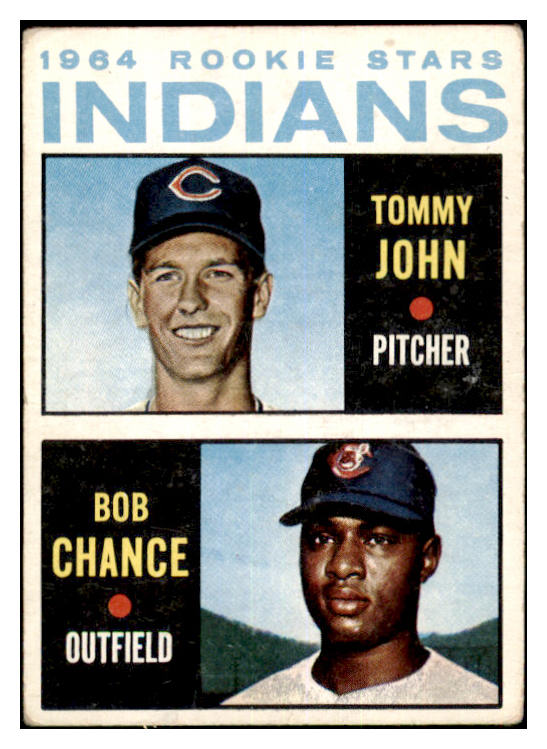 1964 Topps Baseball #146 Tommy John Indians VG-EX 465088