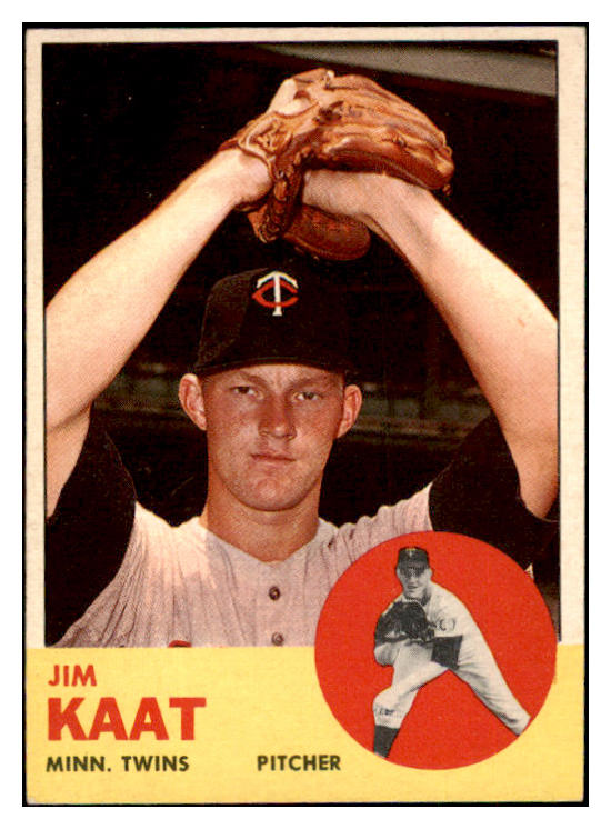 1963 Topps Baseball #165 Jim Kaat Twins EX-MT 465105