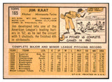 1963 Topps Baseball #165 Jim Kaat Twins EX-MT 465105