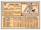 1963 Topps Baseball #445 Norm Cash Tigers EX 465110