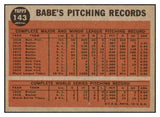 1962 Topps Baseball #143 Babe Ruth Yankees NR-MT 465120