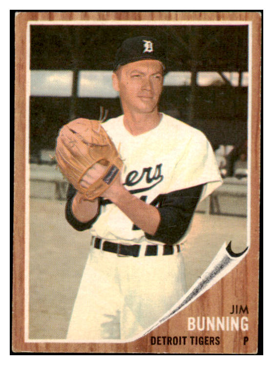 1962 Topps Baseball #460 Jim Bunning Tigers EX 465131