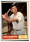 1961 Topps Baseball #180 Bobby Richardson Yankees VG-EX 465185