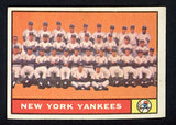 1961 Topps Baseball #228 New York Yankees Team GD-VG 465192