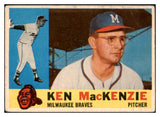 1960 Topps Baseball #534 Ken MacKenzie Braves VG 465214