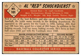 1953 Bowman Color Baseball #101 Red Schoendienst Cardinals Good 465250