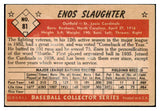 1953 Bowman Color Baseball #081 Enos Slaughter Cardinals Good residue back 465253