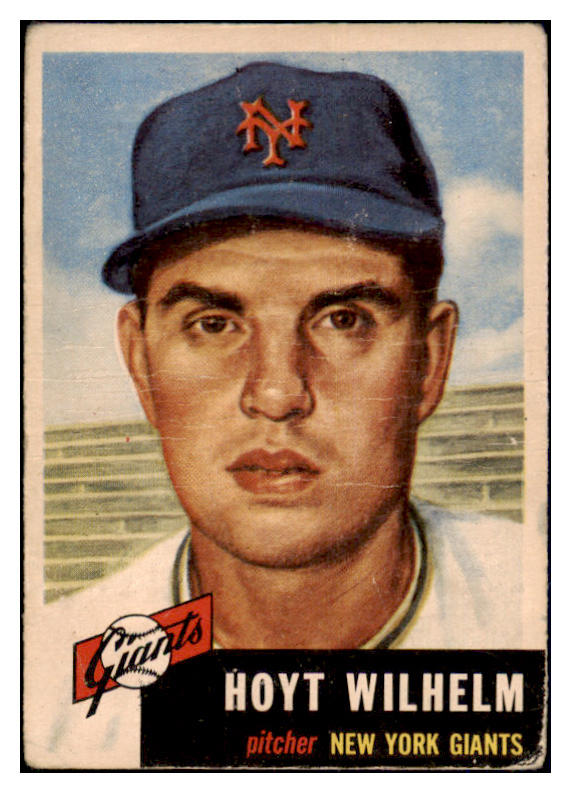 1953 Topps Baseball #151 Hoyt Wilhelm Giants Good 465272