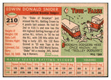 1955 Topps Baseball #210 Duke Snider Dodgers VG-EX 465274