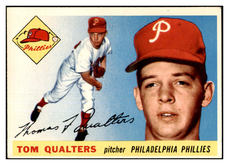 1955 Topps Baseball #033 Tom Qualters Phillies EX-MT 465299