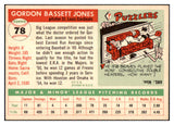 1955 Topps Baseball #078 Gordon Jones Cardinals EX-MT 465303