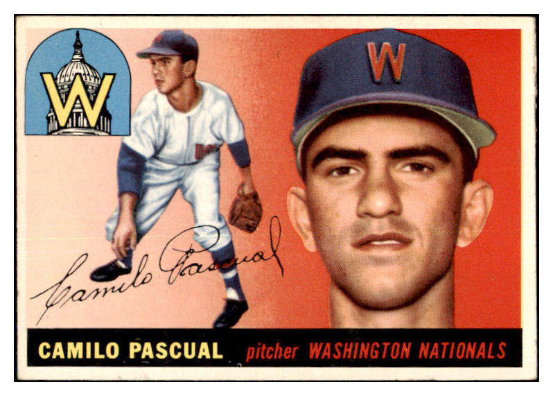1955 Topps Baseball #084 Camilo Pascual Senators EX-MT 465306