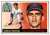 1955 Topps Baseball #084 Camilo Pascual Senators EX-MT 465306