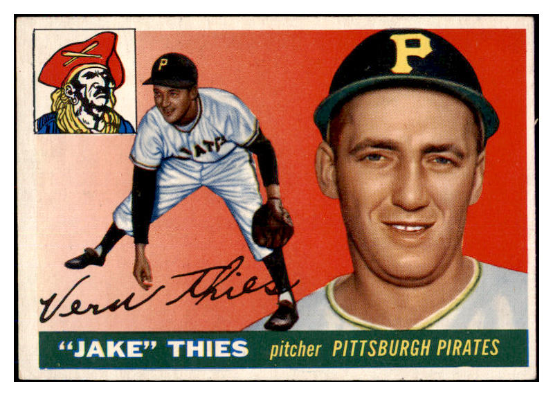 1955 Topps Baseball #012 Jake Thies Pirates EX-MT 465312
