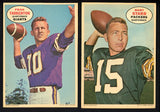 1968 Topps Posters Complete Set EX-MT Unitas Sayers 465341