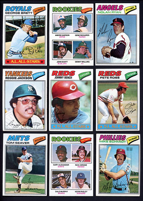 1977 Topps Baseball Complete Set EX-MT/NR-MT Dawson Ryan Brett 465483