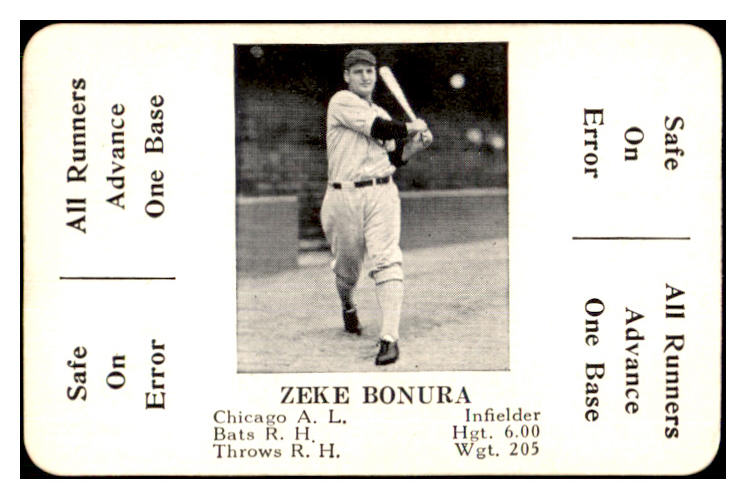 1936 S & S Game Zeke Bonura White Sox EX-MT 465706