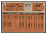 1972 Topps Baseball #080 Tony Perez Reds EX-MT 465892