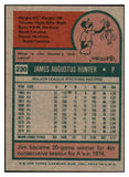 1975 Topps Baseball #230 Catfish Hunter A's EX-MT 465917