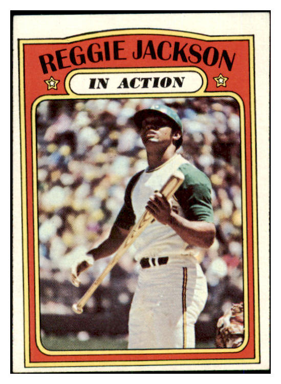 1972 Topps Baseball #436 Reggie Jackson IA A's VG-EX 465928