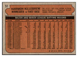 1972 Topps Baseball #051 Harmon Killebrew Twins NR-MT 465937