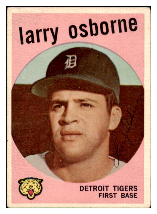 1959 Topps Baseball #524 Larry Osborne Tigers VG-EX 465948
