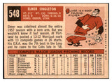 1959 Topps Baseball #548 Elmer Singleton Cubs EX-MT 465954