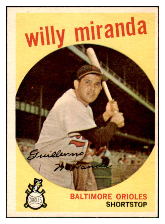 1959 Topps Baseball #540 Willie Miranda Orioles EX-MT 465955
