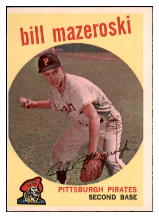1959 Topps Baseball #415 Bill Mazeroski Pirates EX 465963