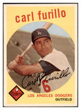 1959 Topps Baseball #206 Carl Furillo Dodgers VG-EX 465967