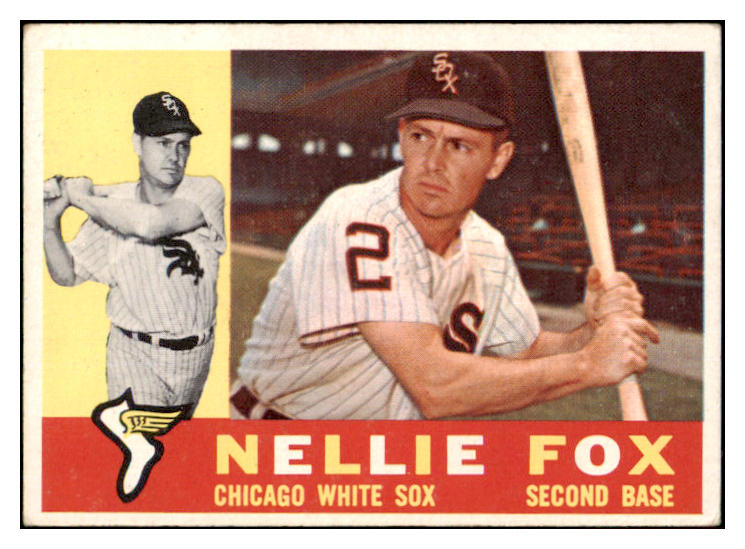 1960 Topps Baseball #100 Nellie Fox White Sox EX 465986