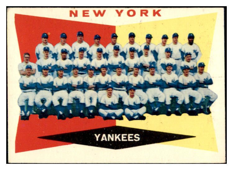 1960 Topps Baseball #332 New York Yankees Team VG-EX 465990